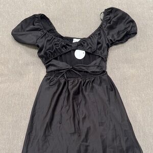 Black Maxi Dress with Cutouts